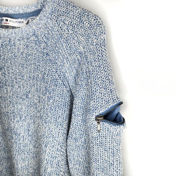 Tommy Hilfiger Light Blue Marled Sweater - Picture 5 of 10